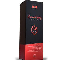 INTT MASSAGE & ORAL SEX - MASSAGEGEL MIT HEISSEM EFFEKT ERDBEERGESCHMACK – Produktansicht 3