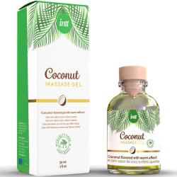 INTT - VEGANES MASSAGEGEL MIT KOKOSNUSSGESCHMACK UND ERWRMENDER WIRKUNG – Produktansicht 2