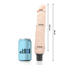 LOVECLONE - JANSEN SELBSTSCHMIERENDER VIBRATOR 26 CM -O- 4.2 CM – Produktansicht 2