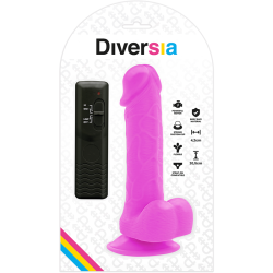 DIVERSIA - FLEXIBLER VIBRIERENDER DILDO LILA 20.5 CM -O- 4.2 CM – Produktansicht 7