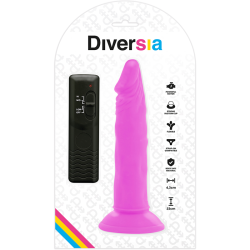 DIVERSIA - FLEXIBLER VIBRIERENDER DILDO LILA 23 CM -O- 4.3 CM – Produktansicht 7