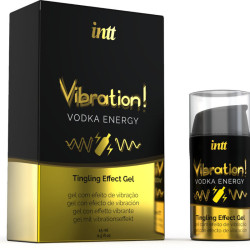 INTT - KRAFTVOLLES INTIMSTIMULIERENDES FLÜSSIGES VIBRATIONSGEL VODKA 15ML – Produktansicht 2