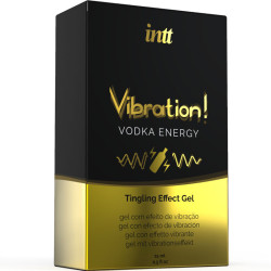 INTT - KRAFTVOLLES INTIMSTIMULIERENDES FLÜSSIGES VIBRATIONSGEL VODKA 15ML – Produktansicht 3