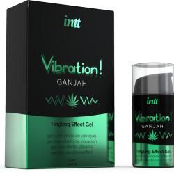 INTT - KRAFTVOLLES INTIMSTIMULIERENDES FLÜSSIGES VIBRATIONSGEL CANNABIS 15ML – Produktansicht 2