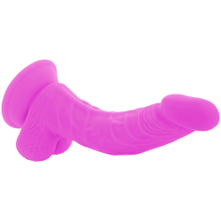 DIVERSIA - FLEXIBLER VIBRIERENDER DILDO LILA 21.5 CM -O- 4.5 CM – Produktansicht 4