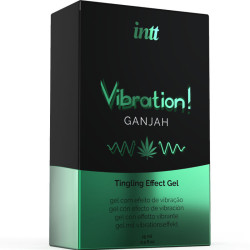 INTT - KRAFTVOLLES INTIMSTIMULIERENDES FLÜSSIGES VIBRATIONSGEL CANNABIS 15ML – Produktansicht 3
