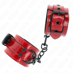 KINK - DUNKELROTE HANDGELENKMANSCHETTEN 23 X 5 CM – Produktansicht 3