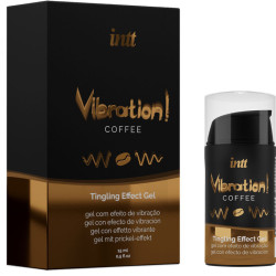 INTT - KRAFTVOLLES INTIMSTIMULIERENDES FLÜSSIGES VIBRATIONSGEL KAFFEE 15ML – Produktansicht 2