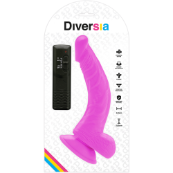 DIVERSIA - FLEXIBLER VIBRIERENDER DILDO LILA 21.5 CM -O- 4.5 CM – Produktansicht 6