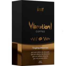 INTT - KRAFTVOLLES INTIMSTIMULIERENDES FLÜSSIGES VIBRATIONSGEL KAFFEE 15ML – Produktansicht 3
