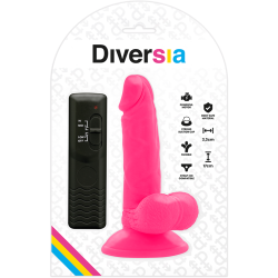 DIVERSIA - FLEXIBLER VIBRIERENDER DILDO ROSA 17 CM -O- 3.3 CM – Produktansicht 7