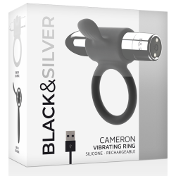 BLACK&SILVER - CAMERON WIEDERAUFLADBARER RING SILBER – Produktansicht 5