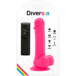 DIVERSIA - FLEXIBLER VIBRIERENDER DILDO ROSA 20.5 CM -O- 4.2 CM – Produktansicht 7
