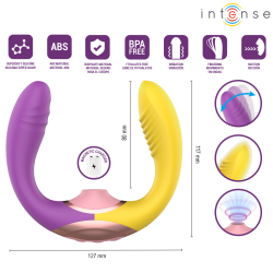 INTENSE - WILLOW 3-IN-1 SAUG- UND VIBRATIONSSTIMULATOR – Produktansicht 5