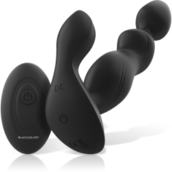 BLACK&SILVER - CORA ANAL PLUG SILIKON FERNBEDIENUNG – Produktansicht 2