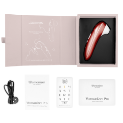WOMANIZER - PRO VIBRANT KLITORALSTIMULATOR BURGUNDER – Produktansicht 6