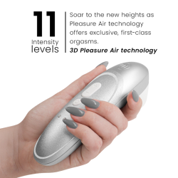 WOMANIZER - PRO VIBRANT KLITORALSTIMULATOR SILBERGRAU – Produktansicht 2