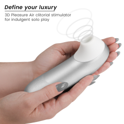 WOMANIZER - PRO VIBRANT KLITORALSTIMULATOR SILBERGRAU – Produktansicht 3