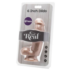 GET REAL - DILDO 12 CM MIT KUGELN VIBRATOR HAUT – Produktansicht 2