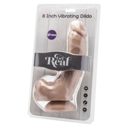 GET REAL - DILDO 20,5 CM MIT KUGELN VIBRATOR HAUT – Produktansicht 2