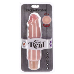 GET REAL - DUAL DENSITY BIG VIBRATOR 20,5 CM SKIN – Produktansicht 4