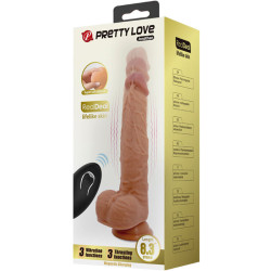 PRETTY LOVE - JONATHAN SILIKONDILDO 3 VIBRATIONEN + 3 EINFÜHRMASSNAHMEN FERNBEDIENUNG 21 CM – Produktansicht 7