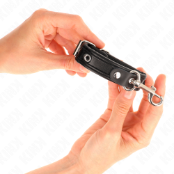 KINK - MINI-ARMBÄNDER SCHWARZ MIT NIETEN VERSTELLBAR 16-22 CM X 2 CM – Produktansicht 4