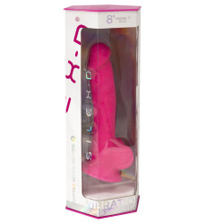 SILEXD - REALISTISCHER PENIS MODELL 18 ROSA VIBRATION + FERNBEDIENUNG LRS – Produktansicht 7