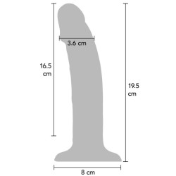 GET REAL - REALISTIC SILICONE VIBRATING DILDO CLEAR 19.5 CM – Produktansicht 3