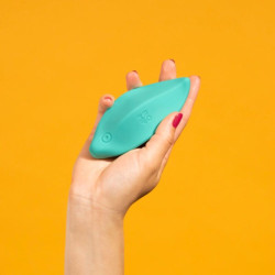 ROMP - WELLENVIBRATOR KLITORISSTIMULATOR, ERGONOMISCHE FORM, AQUAGRÜN – Produktansicht 2
