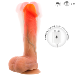 MR INTENSE - LOGAN VIBRATOR DILDO SILIKON MIT WÄRMEEFFEKT UND FERNBEDIENUNG 20 CM -Ø- 4,1 CM – Produktansicht 2