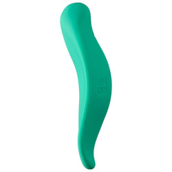 ROMP - WELLENVIBRATOR KLITORISSTIMULATOR, ERGONOMISCHE FORM, AQUAGRÜN – Produktansicht 7