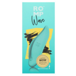 ROMP - WELLENVIBRATOR KLITORISSTIMULATOR, ERGONOMISCHE FORM, AQUAGRÜN – Produktansicht 9
