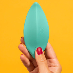 ROMP - WELLENVIBRATOR KLITORISSTIMULATOR, ERGONOMISCHE FORM, AQUAGRÜN – Produktansicht 12