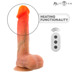 MR INTENSE - LOGAN VIBRATOR DILDO SILIKON MIT WÄRMEEFFEKT UND FERNBEDIENUNG 20 CM -Ø- 4,1 CM – Produktansicht 8