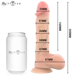 MR INTENSE - LOGAN VIBRATOR DILDO SILIKON MIT WÄRMEEFFEKT UND FERNBEDIENUNG 20 CM -Ø- 4,1 CM – Produktansicht 10