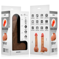 MR INTENSE - LOGAN VIBRATOR DILDO SILIKON MIT WÄRMEEFFEKT UND FERNBEDIENUNG 20 CM -Ø- 4,1 CM – Produktansicht 11
