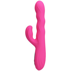 PRETTY LOVE - WINTERS MULTIFUNKTIONS-HASENVIBRATOR MIT LED-ANZEIGE, PINK – Produktansicht 4