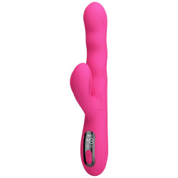 PRETTY LOVE - WINTERS MULTIFUNKTIONS-HASENVIBRATOR MIT LED-ANZEIGE, PINK – Produktansicht 6