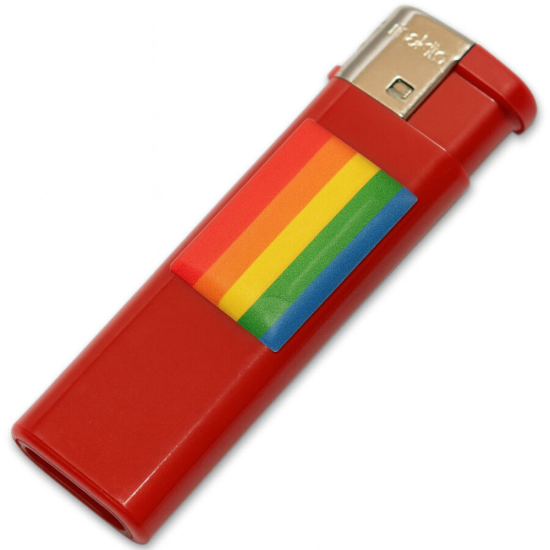 PRIDE - FEUERZEUG FARBE MIT LGBT FLAGGE