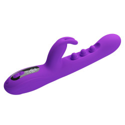 PRETTY LOVE - SABIEN RABBIT VIBRATOR MIT KLOPFSTIMULATION UND LILA LED – Produktansicht 3