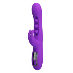PRETTY LOVE - SABIEN RABBIT VIBRATOR MIT KLOPFSTIMULATION UND LILA LED – Produktansicht 6