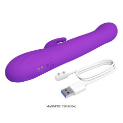 PRETTY LOVE - SABIEN RABBIT VIBRATOR MIT KLOPFSTIMULATION UND LILA LED – Produktansicht 10