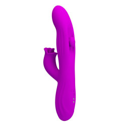 PRETTY LOVE - YALANDA HASE OSZILLIERENDER VIBRATOR MIT LED-ANZEIGE, LILA – Produktansicht 2