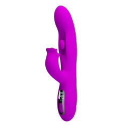 PRETTY LOVE - YALANDA HASE OSZILLIERENDER VIBRATOR MIT LED-ANZEIGE, LILA – Produktansicht 5