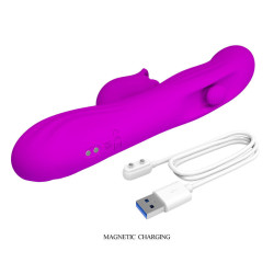 PRETTY LOVE - YALANDA HASE OSZILLIERENDER VIBRATOR MIT LED-ANZEIGE, LILA – Produktansicht 10