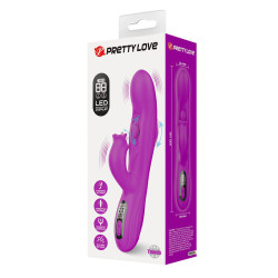 PRETTY LOVE - YALANDA HASE OSZILLIERENDER VIBRATOR MIT LED-ANZEIGE, LILA – Produktansicht 11