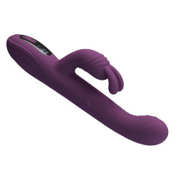 PRETTY LOVE - DEE MULTIFUNKTIONS-HASENVIBRATOR MIT OSZILLIERENDER UND PERKUSSIVER FUNKTION, LILA – Produktansicht 3