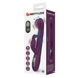 PRETTY LOVE - DEE MULTIFUNKTIONS-HASENVIBRATOR MIT OSZILLIERENDER UND PERKUSSIVER FUNKTION, LILA – Produktansicht 7