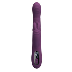 PRETTY LOVE - DEE MULTIFUNKTIONS-HASENVIBRATOR MIT OSZILLIERENDER UND PERKUSSIVER FUNKTION, LILA – Produktansicht 10